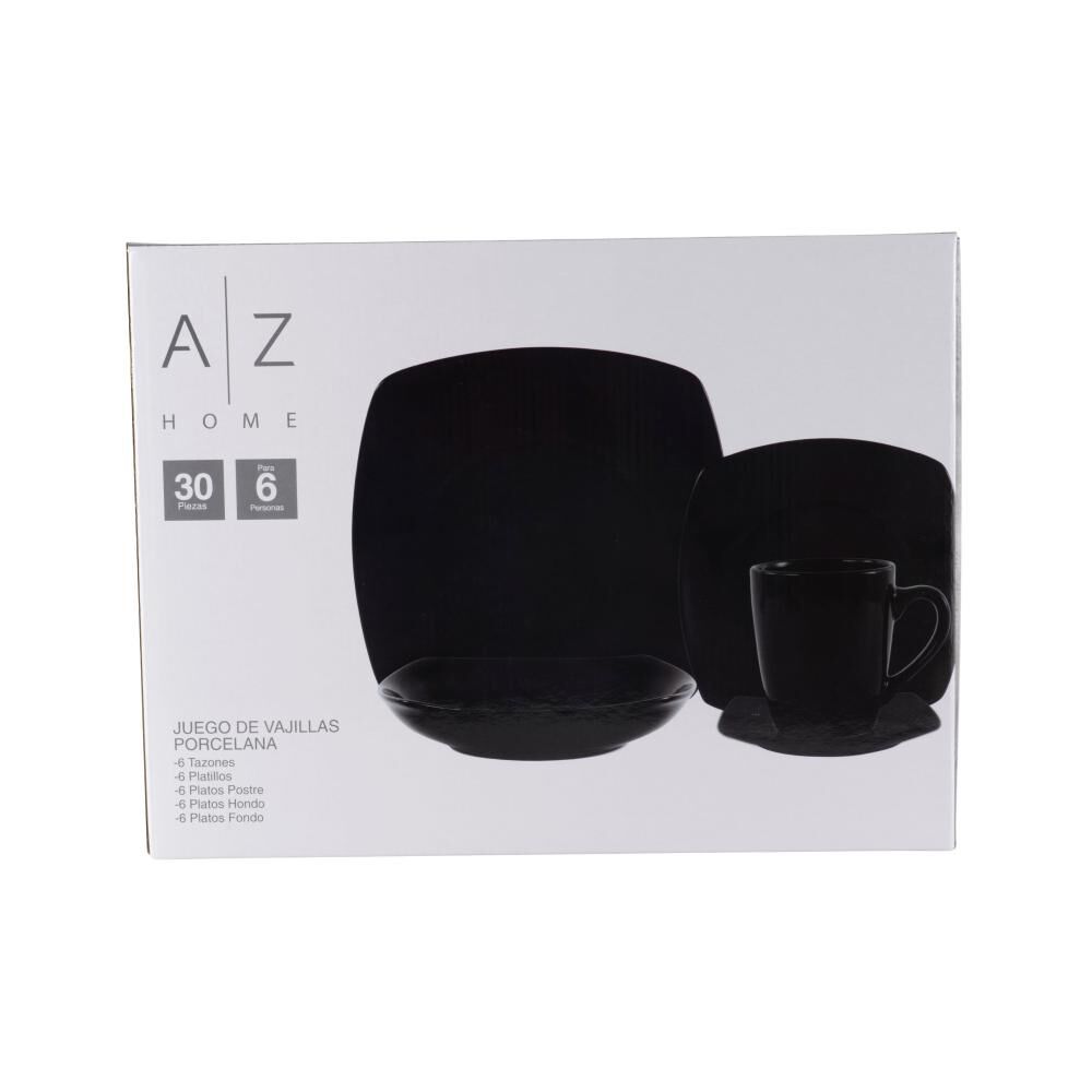 Juego De Vajilla Azhome Noir / 30 Piezas / 6 Personas image number 2.0