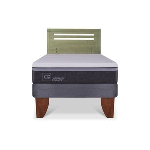 Cama Europea Cic Ortopedic Advance / 1.5 Plazas / Base Normal + Respaldo