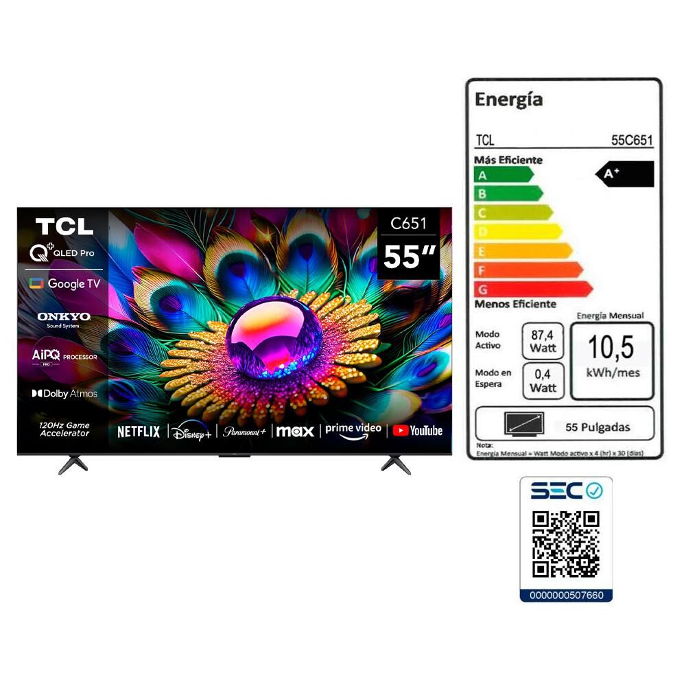 Qled 55" TCL C651 / Ultra HD 4K / Smart TV image number 10.0