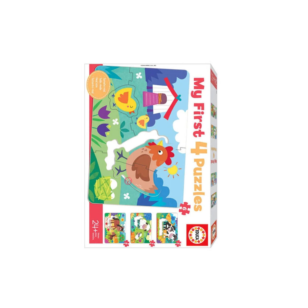 Puzzle Infantil Mam&aacute; Gallina (my First 4 Puzzles) - Ps image number 1.0