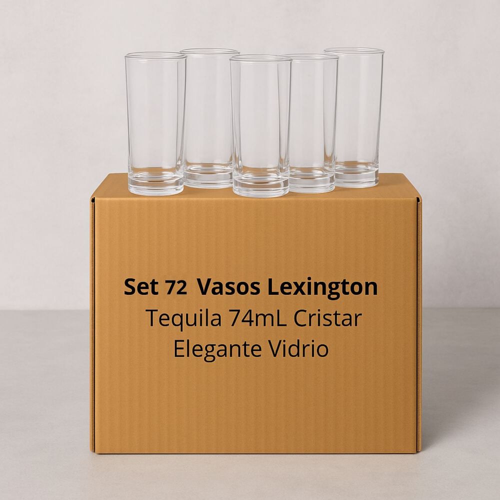 Set 72 Vasos Licor Lord 54ml De Vidrio Cristar Elegante image number 0.0