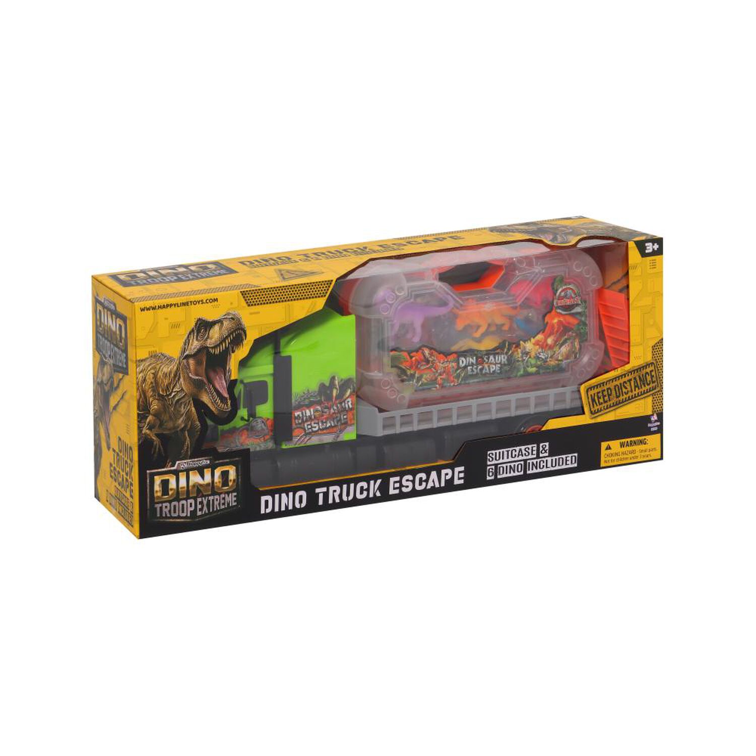Remolque Con 6 Dino En Maleta Happy Line image number 2.0