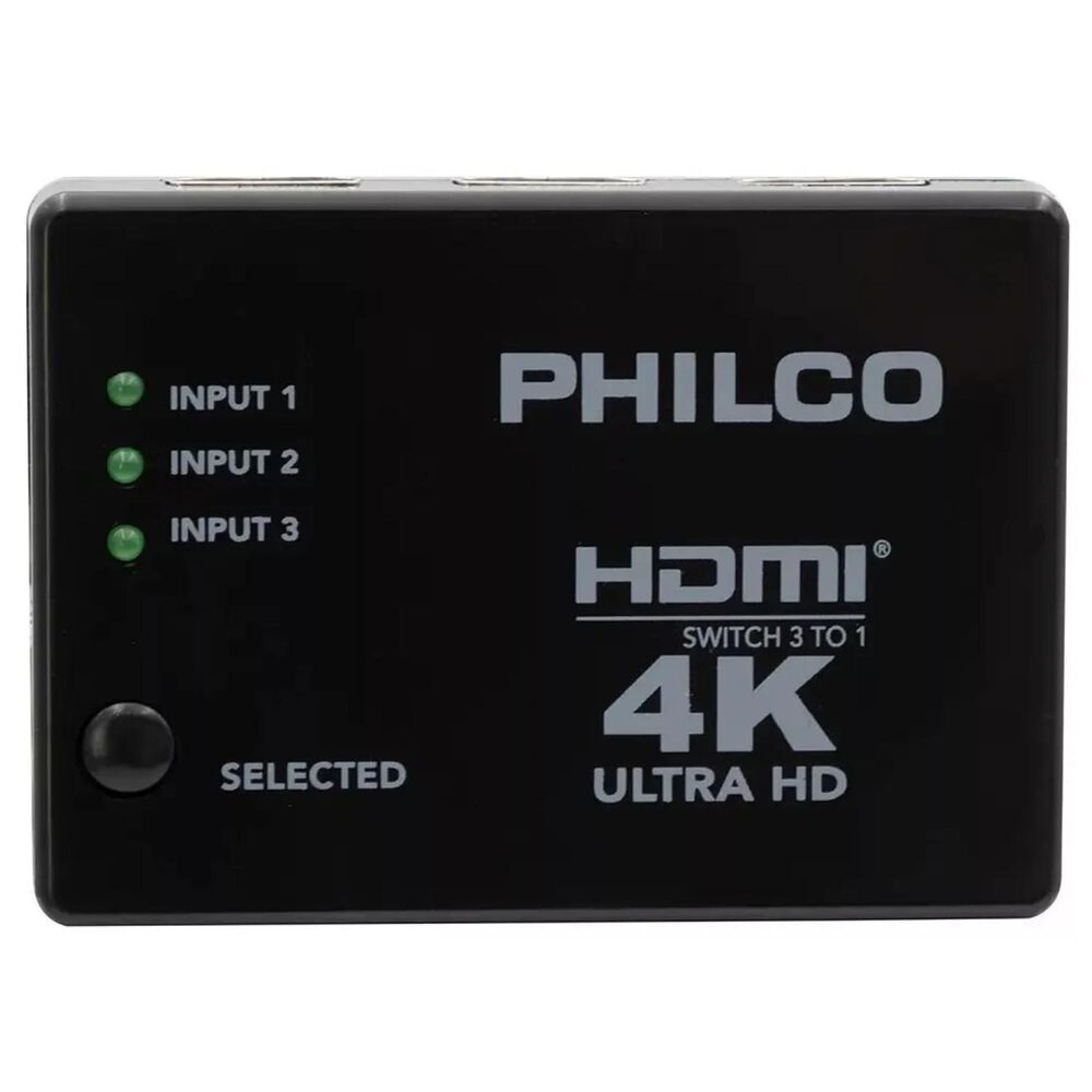 Adaptador Switch Hdmi 3x1 4k Uhd Negro Mp4109 image number 0.0