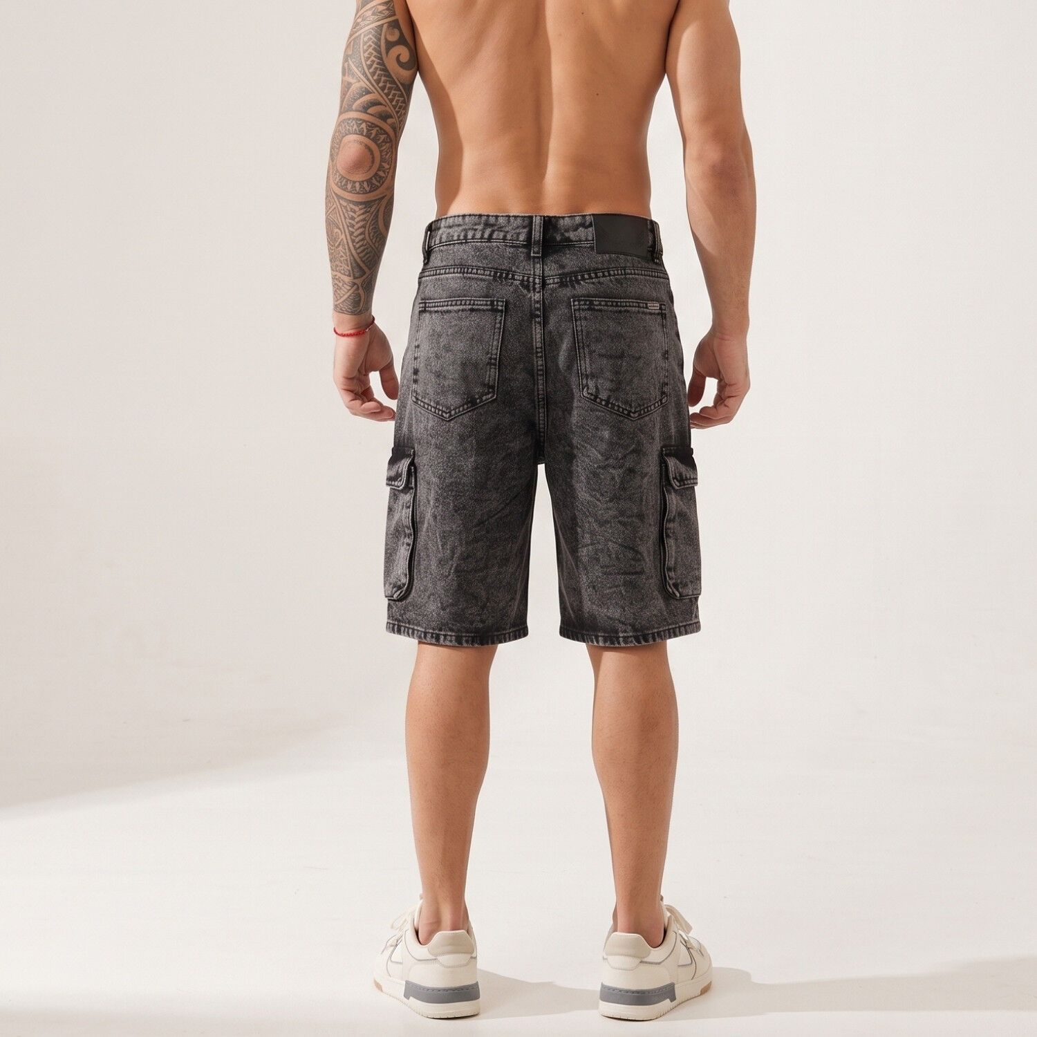 Short Bermuda Denim Cargo Relaxed Fit Hombre Hawai image number 2.0