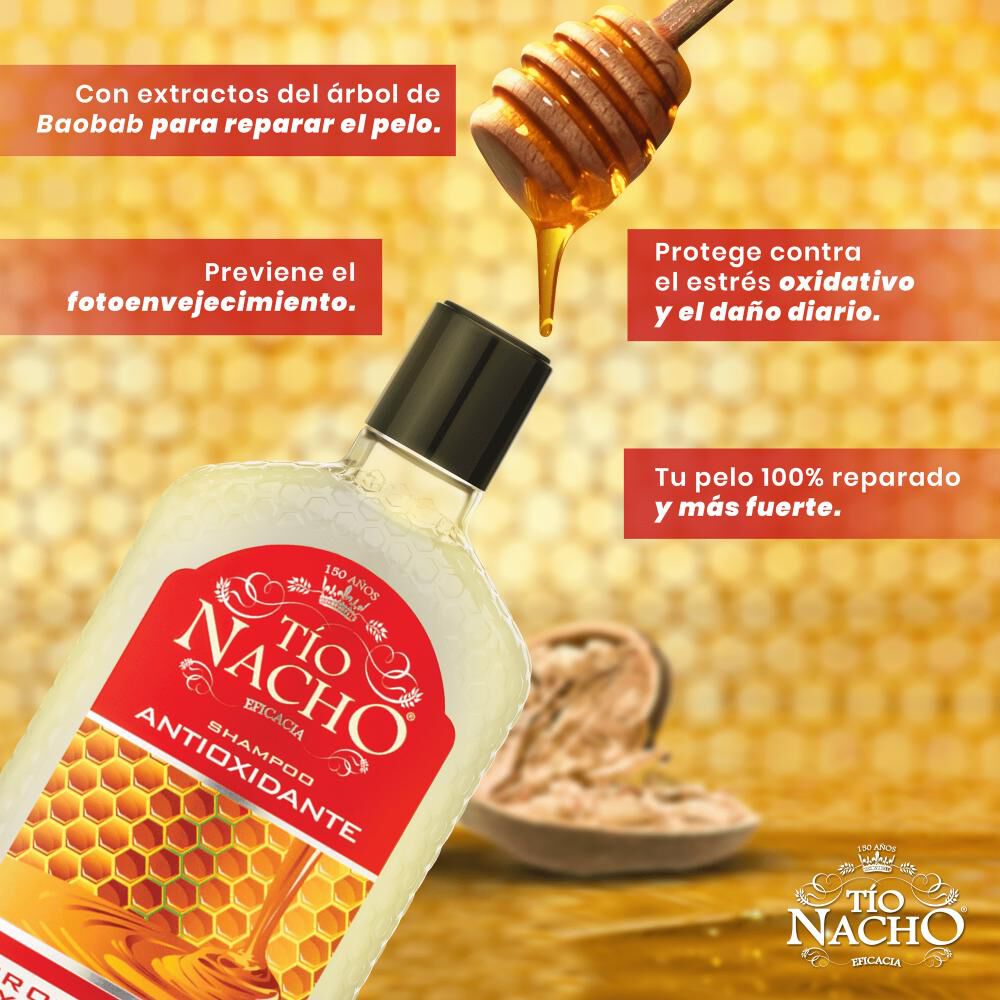 Pack Shampoo + Acondicionador Tío Nacho Antioxidante image number 1.0