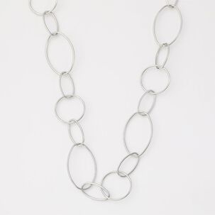 Collar 19v69 Italia Plateado Mujer Stne600