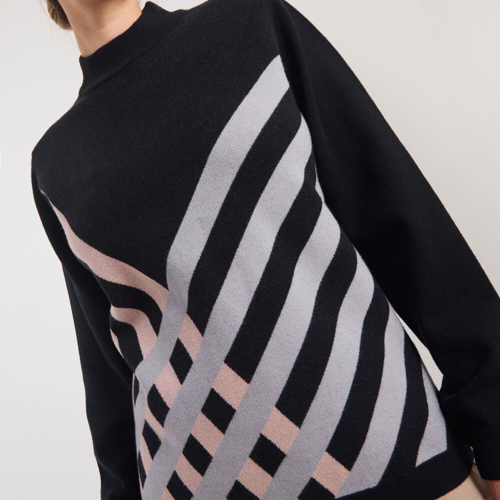 Sweater Diseño Bloques Delanteros Manga Larga Mujer Lesage image number 4.0