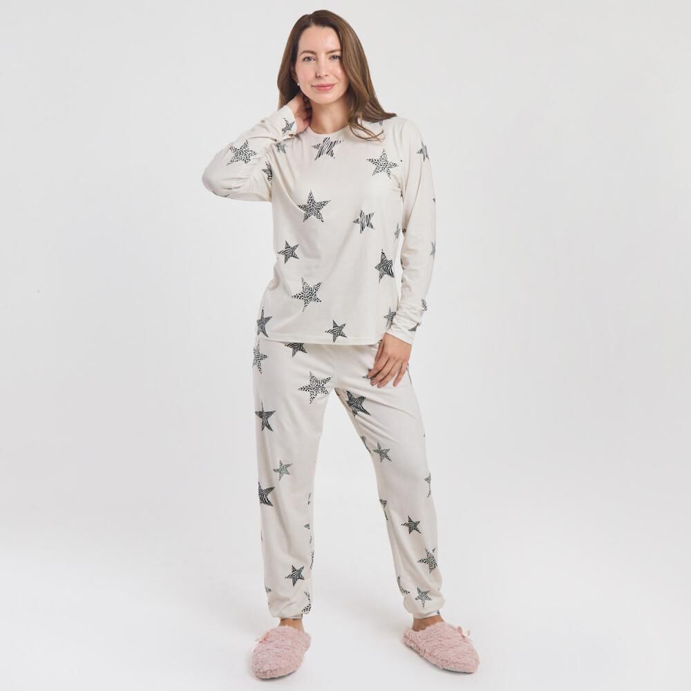 Pijama Estampado Manga Larga Mujer Geeps image number 0.0