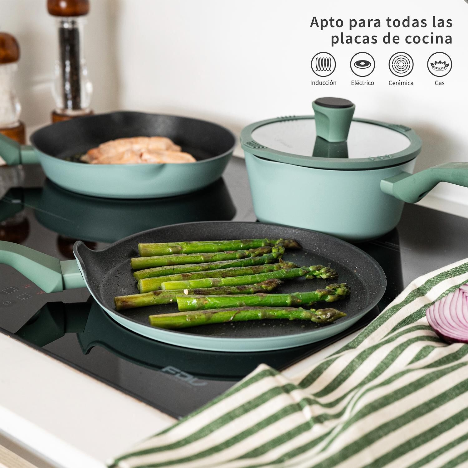 Bater&iacute;a De Cocina Antiadherente Lucca 10 Pcs Simplit image number 2.0