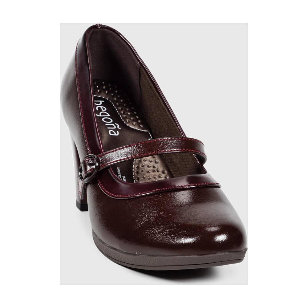 Zapato De Cueca Landy Burdeo image number 2.0