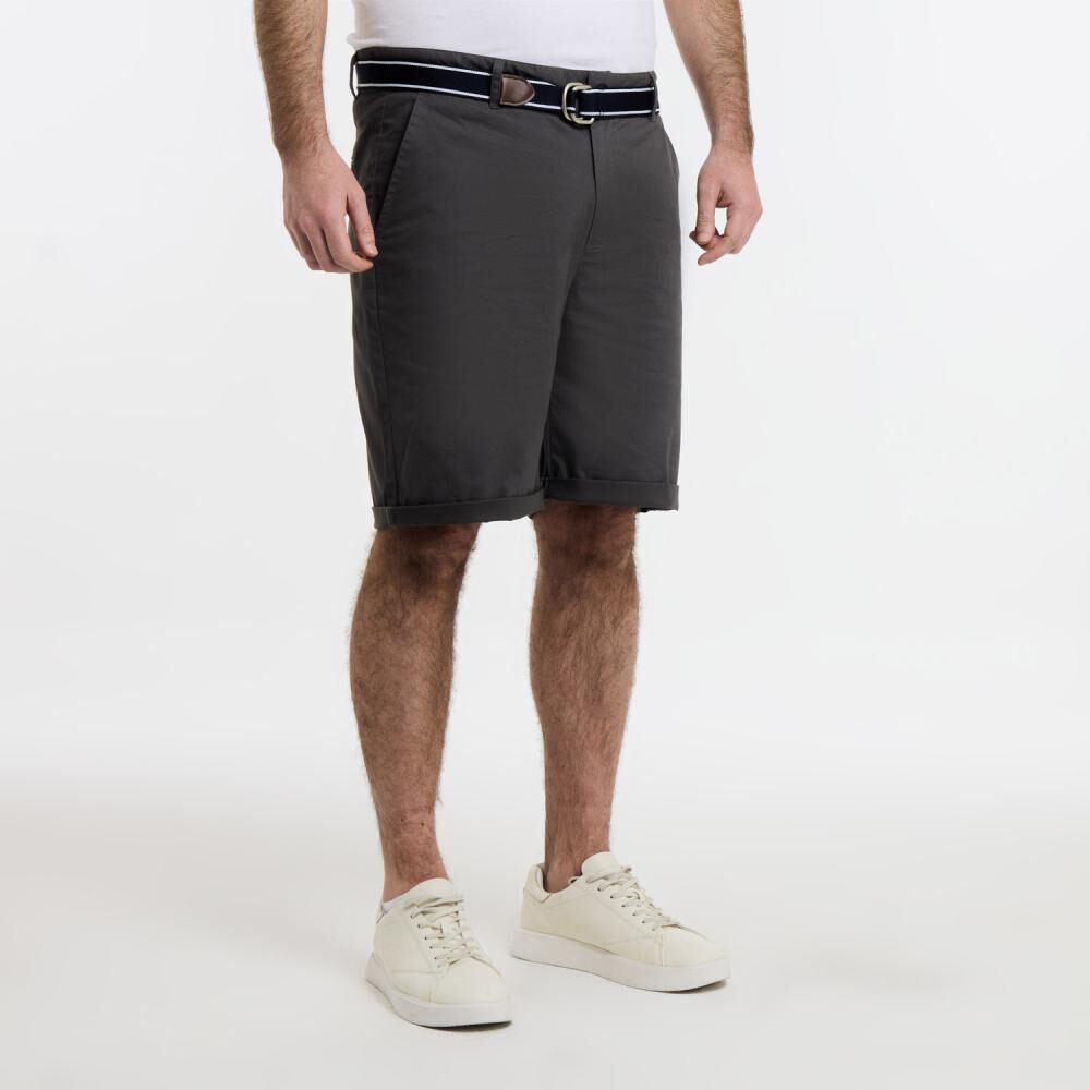 Bermuda Liso Tiro Medio Regular Hombre The King's Polo Club image number 2.0