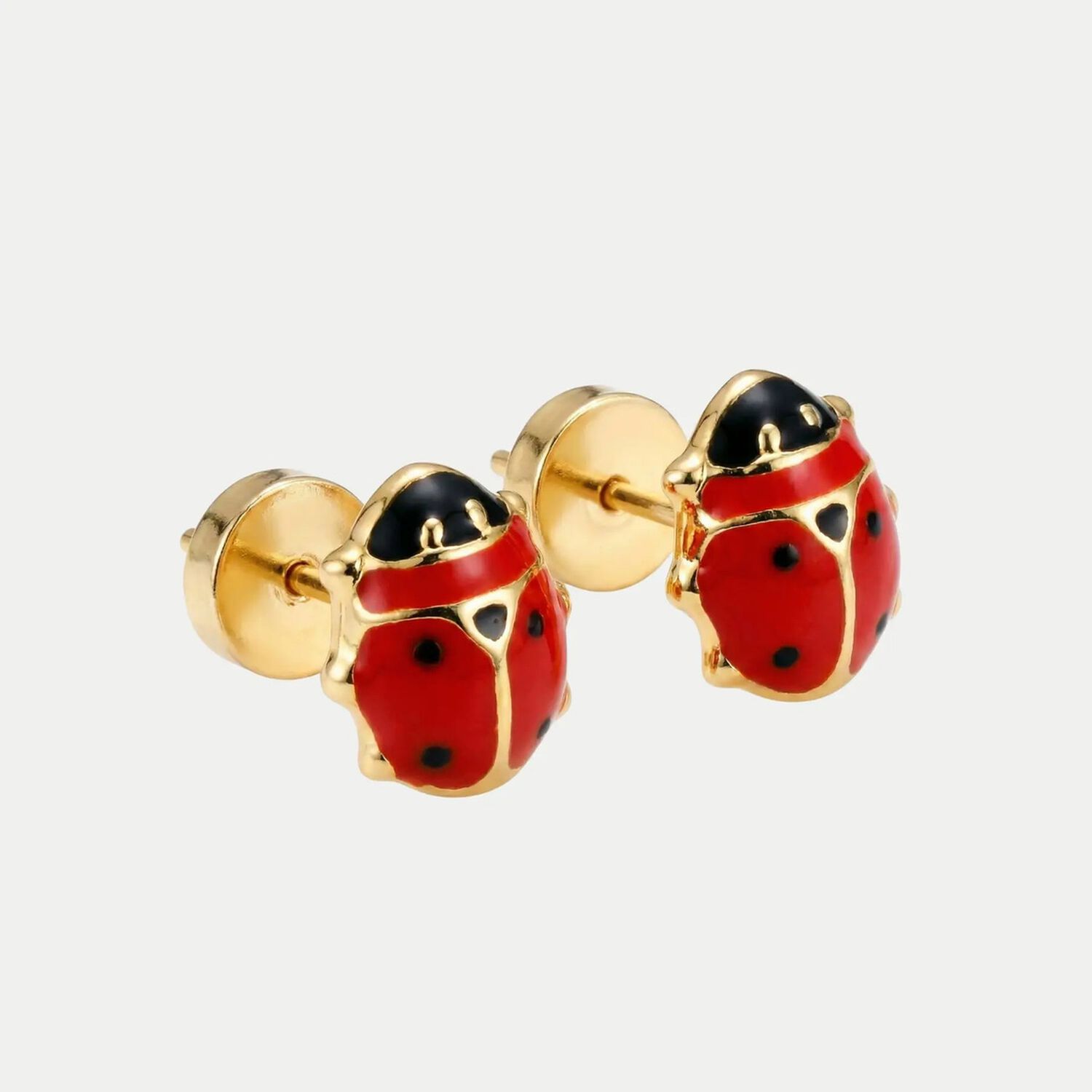 Aros Abridores China 7x9mm Oro 14k Ni&ntilde;a Hipoalerg&eacute;nicos Dorado image number 0.0