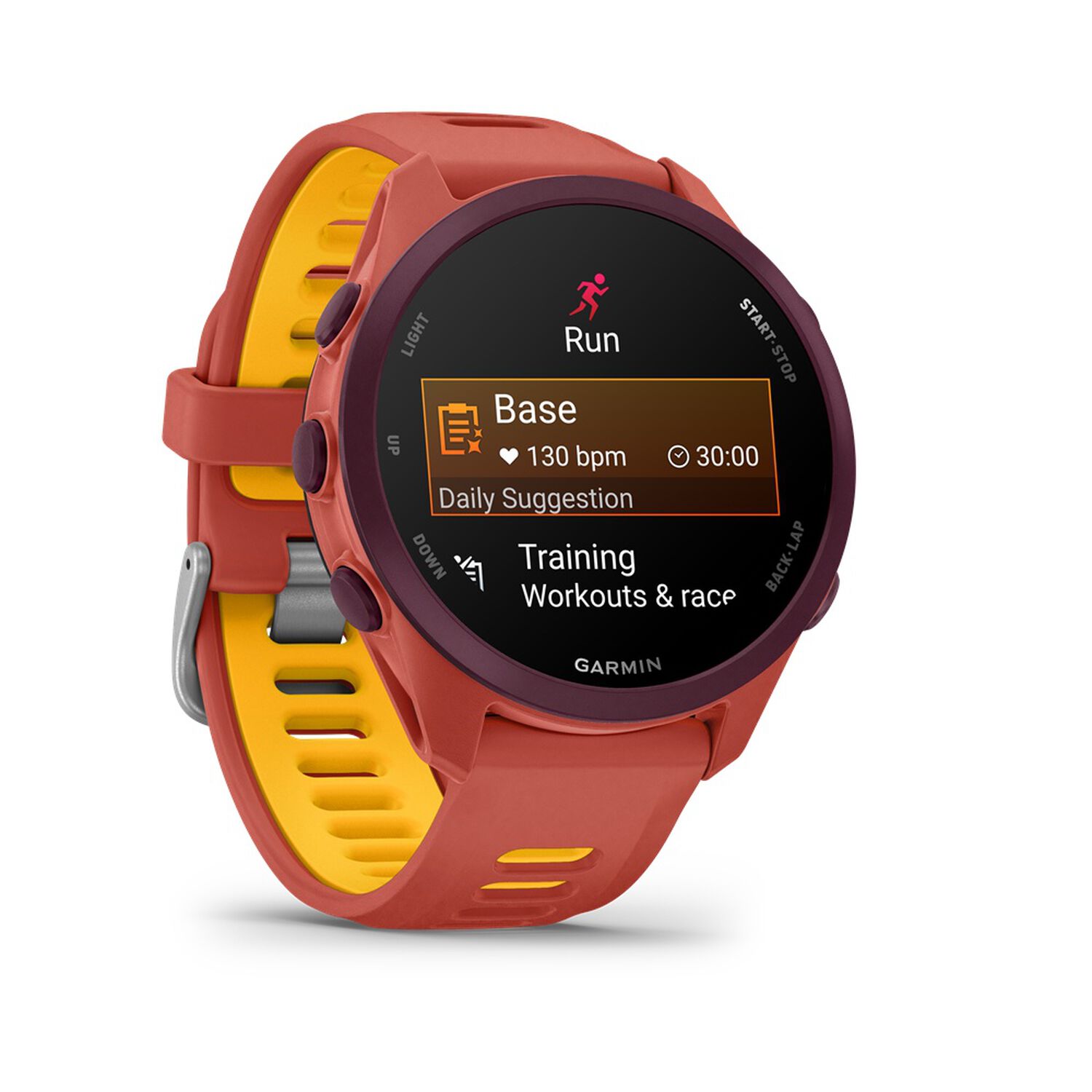 Smartwatch Forerunner 170 Music Red Pink/mango Garmin image number 2.0