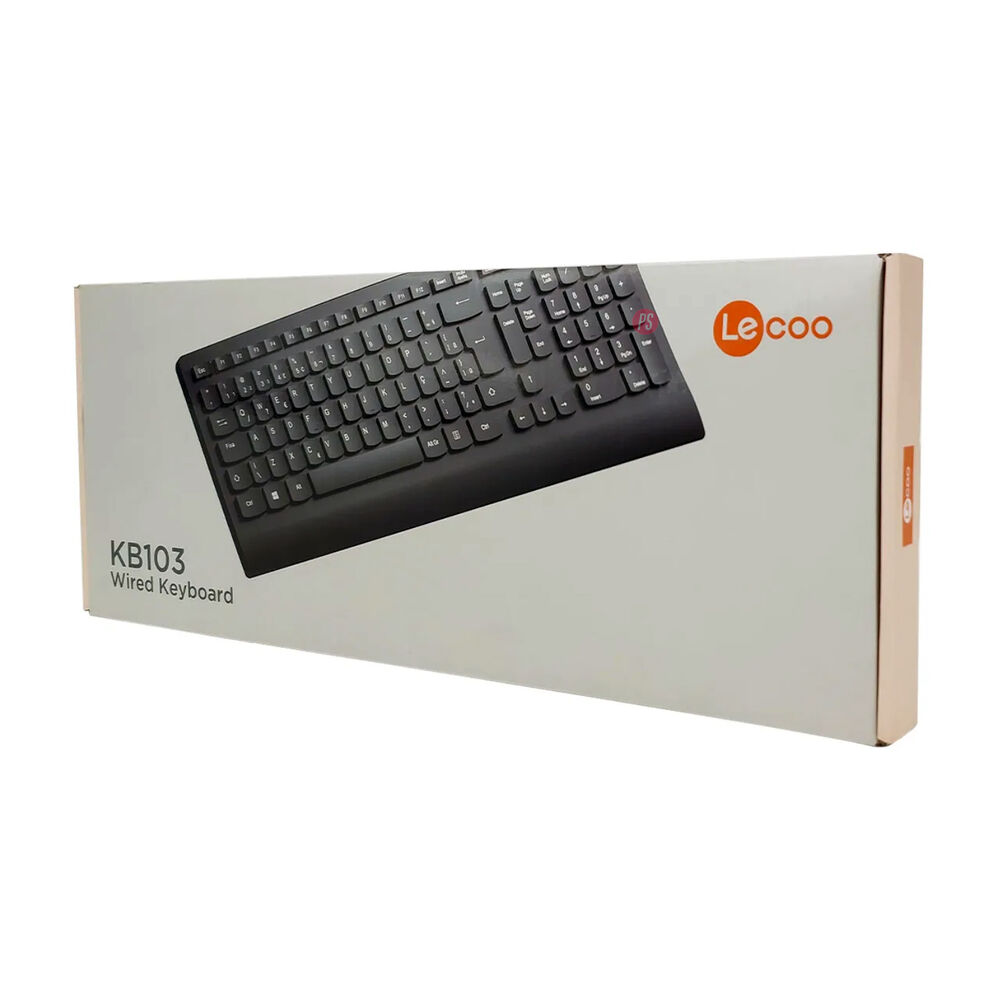 Teclado Pc Usb Espa&ntilde;ol Lenovo Lecoo Kb103 - Ps image number 3.0