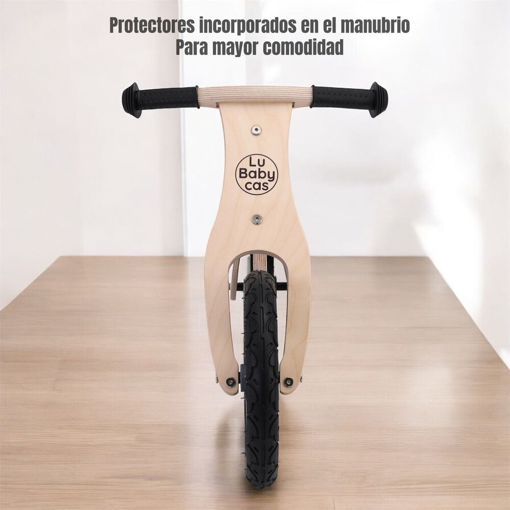 Bicicleta De Equilibrio Madera Wood Lubabycas Rosada image number 3.0