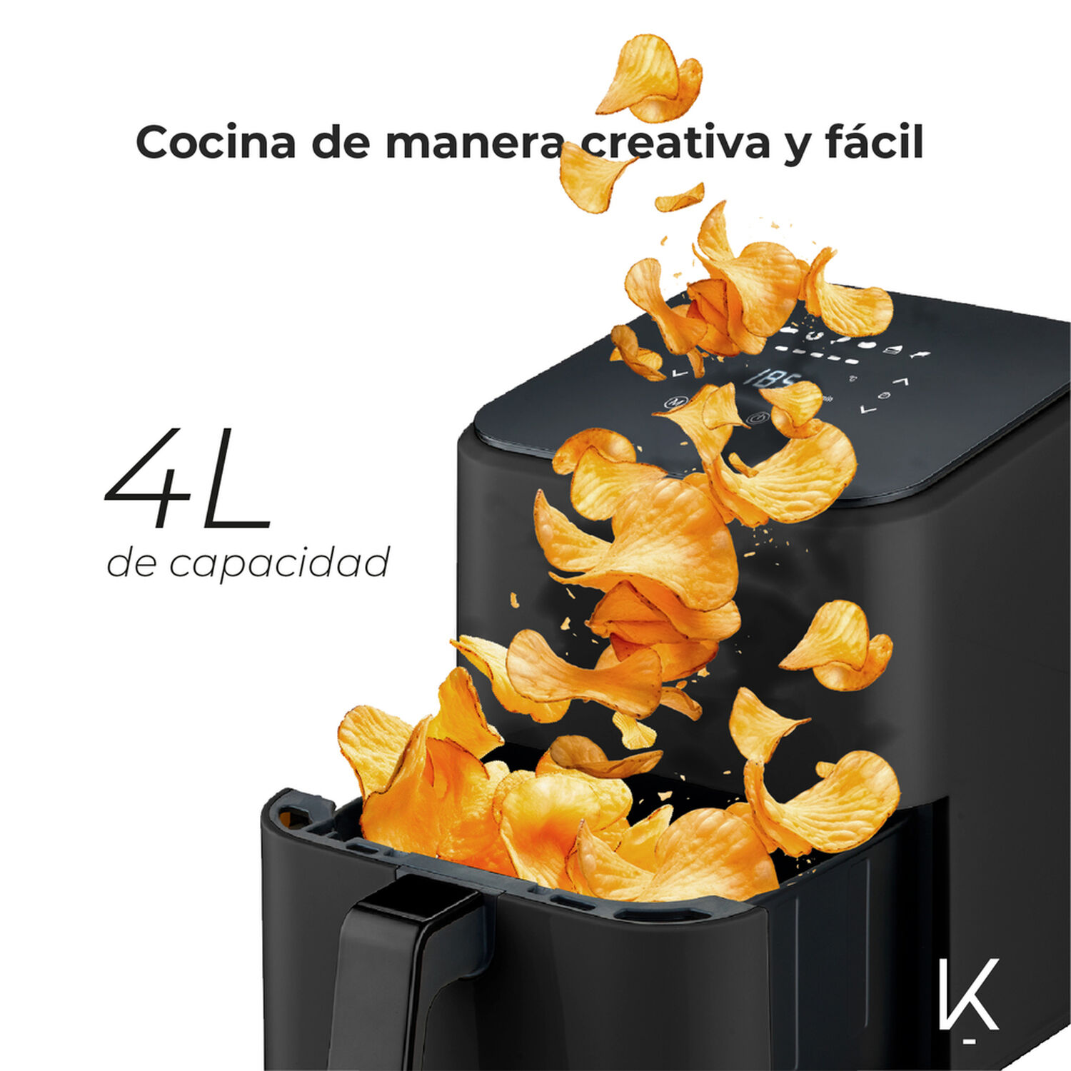 Freidora De Aire Chef Edition 4 Litros Kitchen-it image number 4.0
