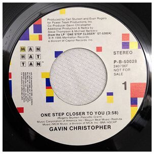 Gavin Christopher - One Step Closer To You | 7" Single Vinilo Usado
