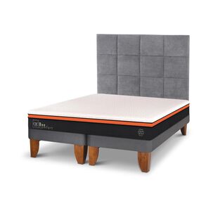 Cama Europea Cic Bee Comfort / 2 Plazas / Base Dividida + Respaldo