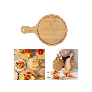 Tabla De Madera Para Pizza Y Picoteo 18x26cm Bamb&uacute;