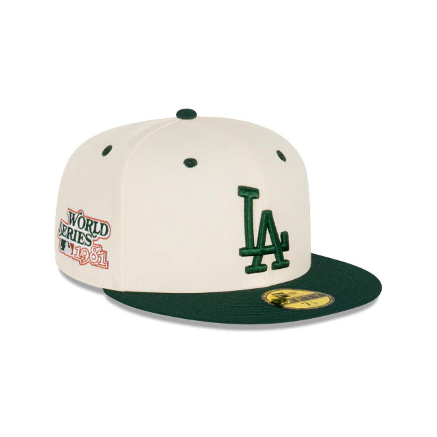 Gorra 59fifty Mlb Los Angeles Dodgers Side Patch White