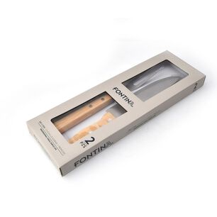 Set Parrillero 2 Piezas Acero Inoxidable Cuchillo + Trincho