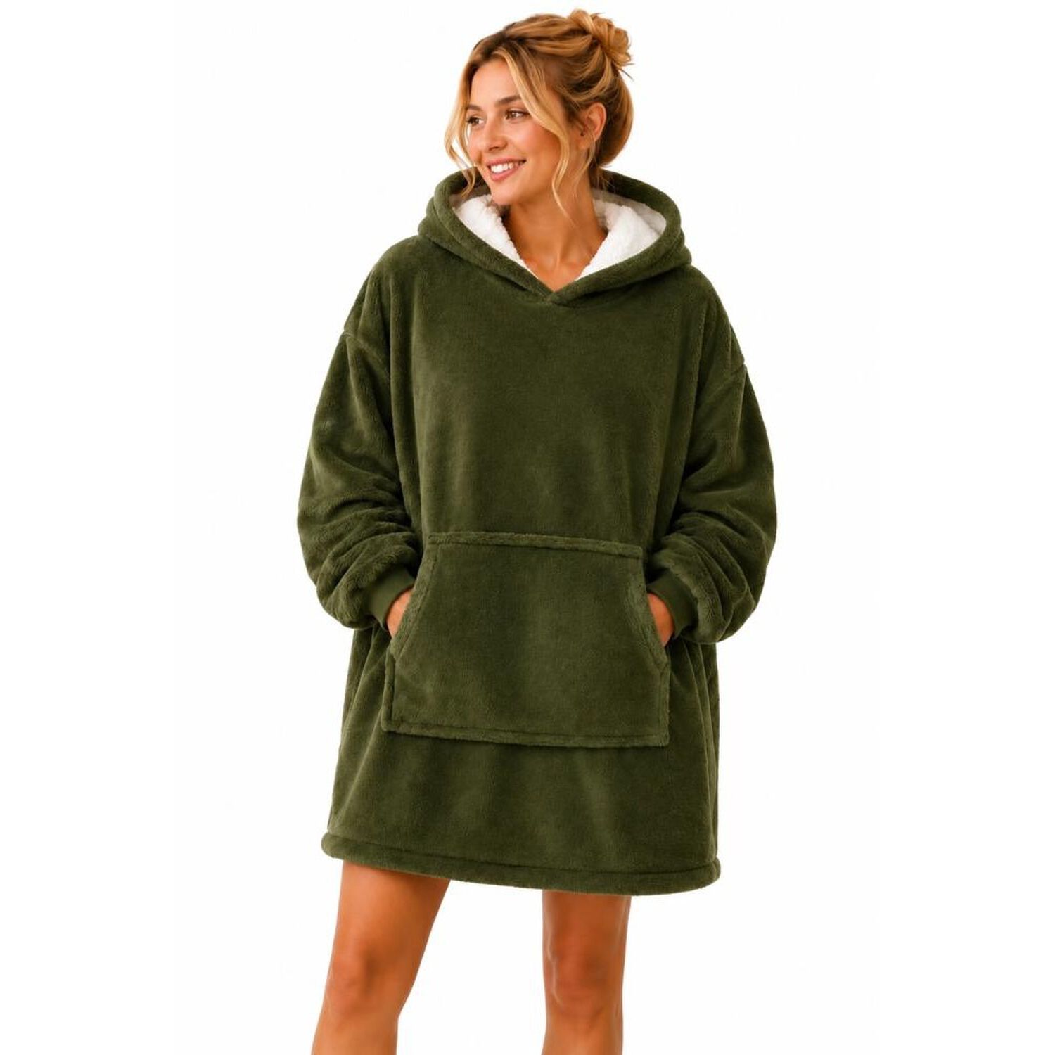 Poleron Felpa Capucha Manta Polar Invierno Unisex Talla Unic image number 69.0