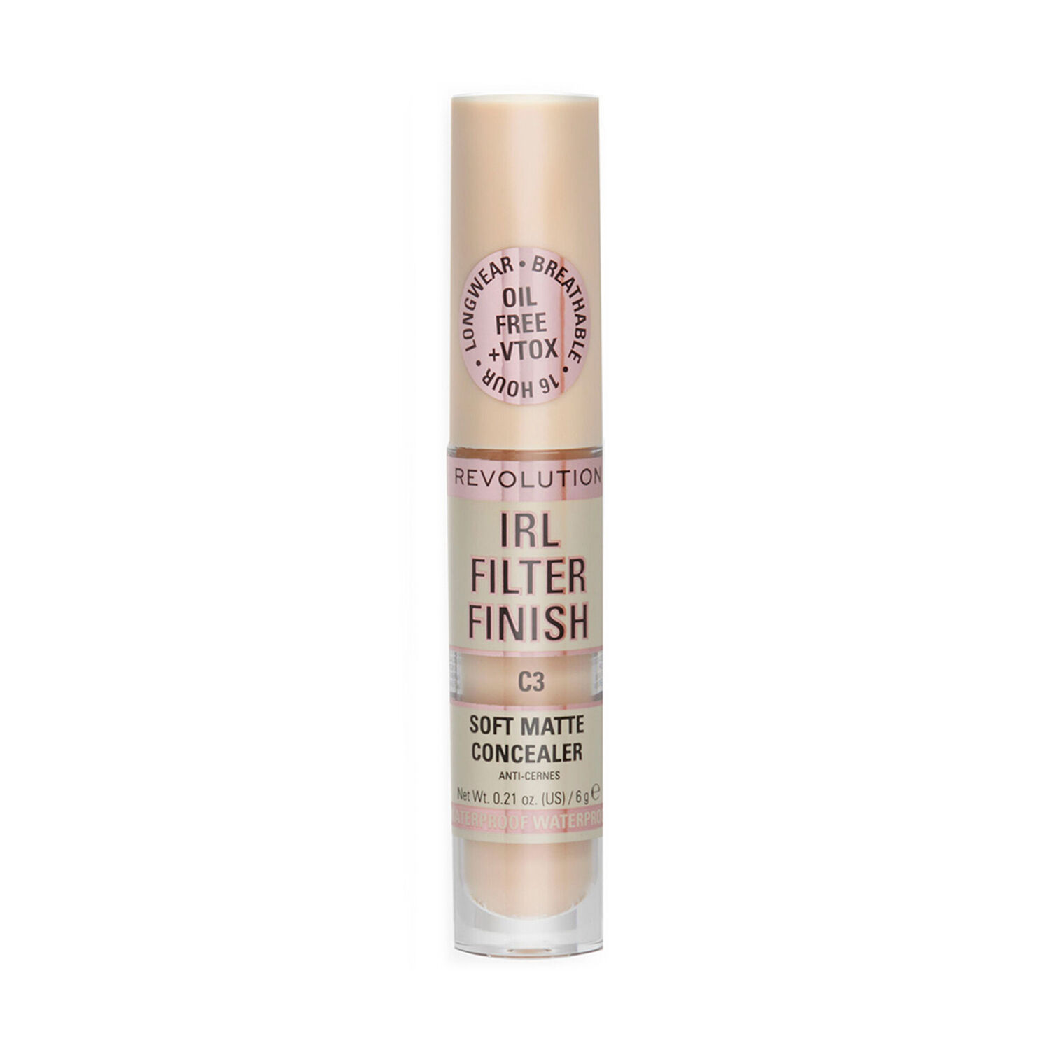 Corrector L&iacute;quido Irl Filter Finish Matte Revolution Waterproof 6g - C3 image number 1.0