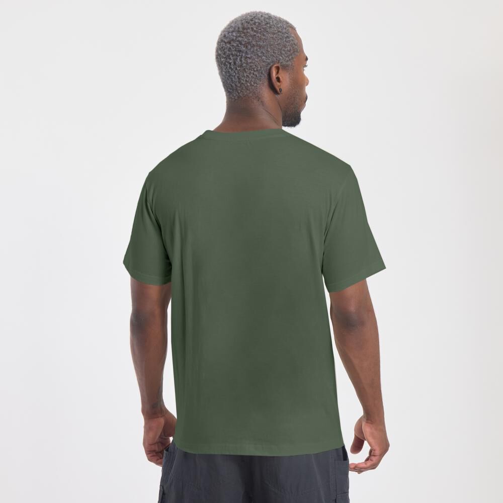 Polera Deportiva Lisa Slim Manga Corta Cuello Redondo Hombre Wetland image number 1.0