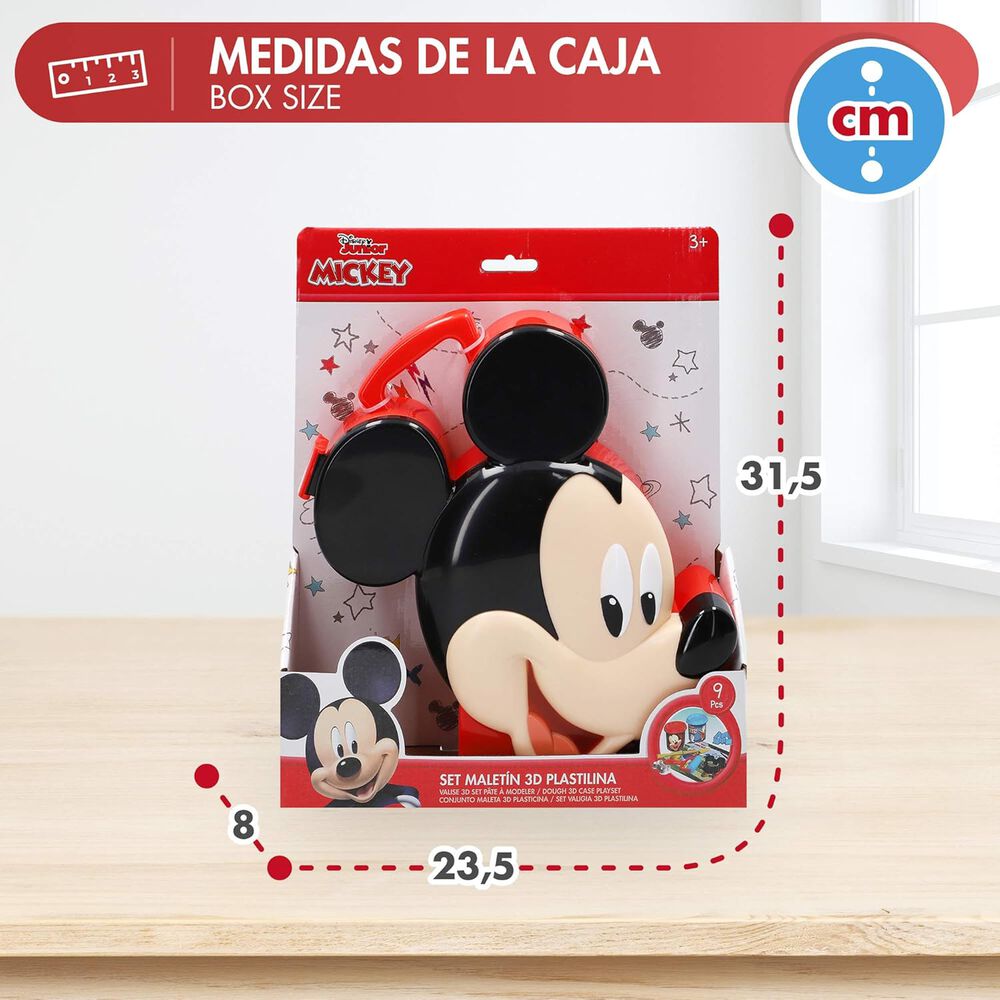 Set De Masas Con Accesorios Moldeables Juego Niños Mickey 3d image number 7.0