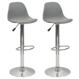 Pack 2 Silla Alta Bar Orlando T Gris