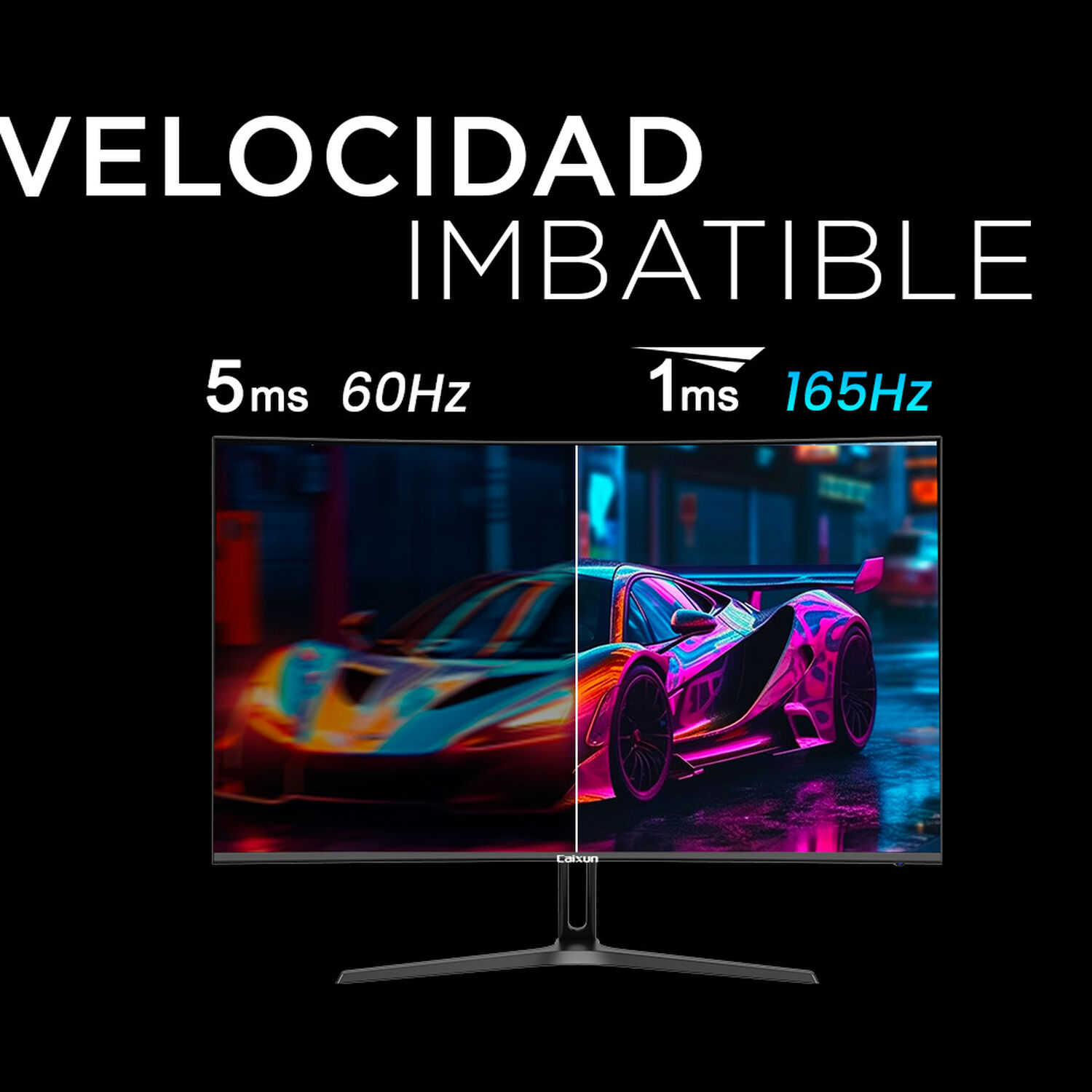 Monitor Gamer Curvo Caixun 27" Fhd Va 1500r 240hz Srgb 128% Hdmi 2.1 Dp 1ms C27c1f image number 5.0