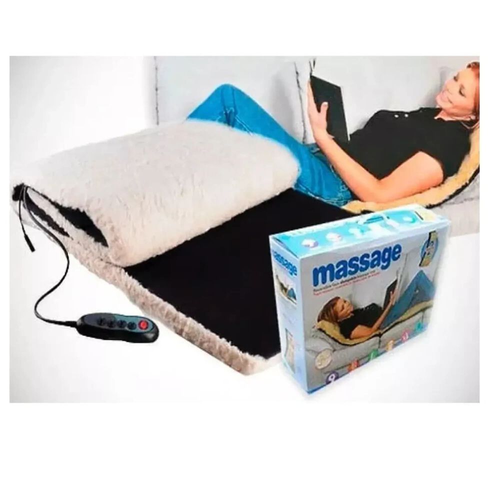 Masajeadora Espalda 9 Puntos Colchoneta Con Calor Blanco/negro image number 0.0