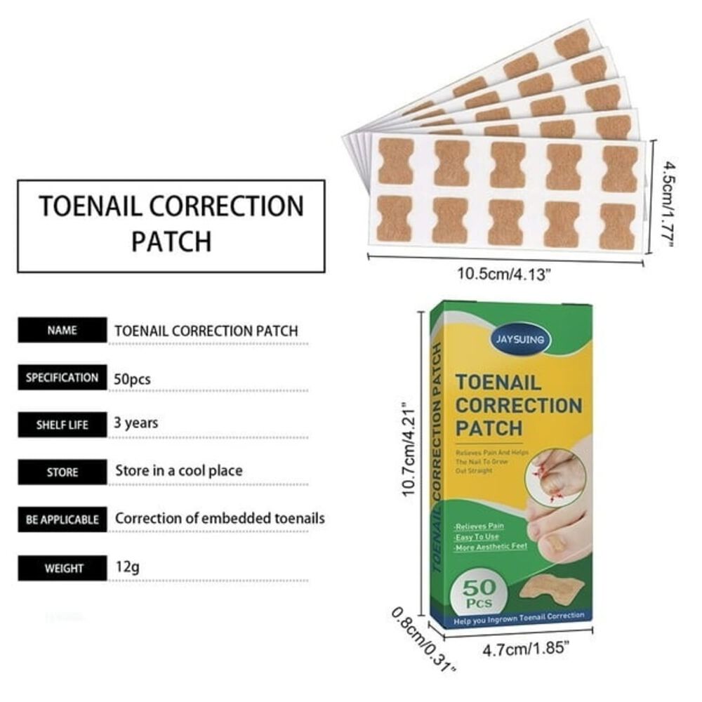 Pack X3 Pegatina De Correcci&oacute;n De Incrustaciones De Dedos Del Pie image number 0.0