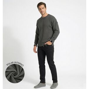 Pantalon Jeans Skinny Forro Interno Hombre