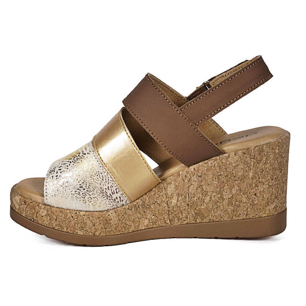 Sandalia Cuero Dava Bronce image number 4.0