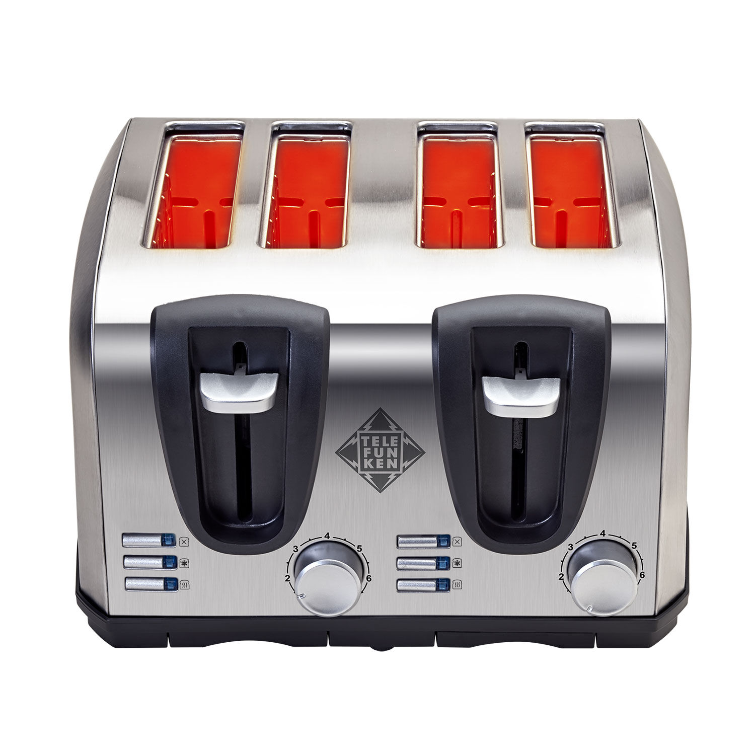 Tostador El&eacute;ctrico 4 Rebanadas Acero Telefunken Easytoast Pro image number 2.0
