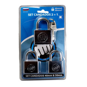 Candados De Acero 40mm X 2/50mm X 1