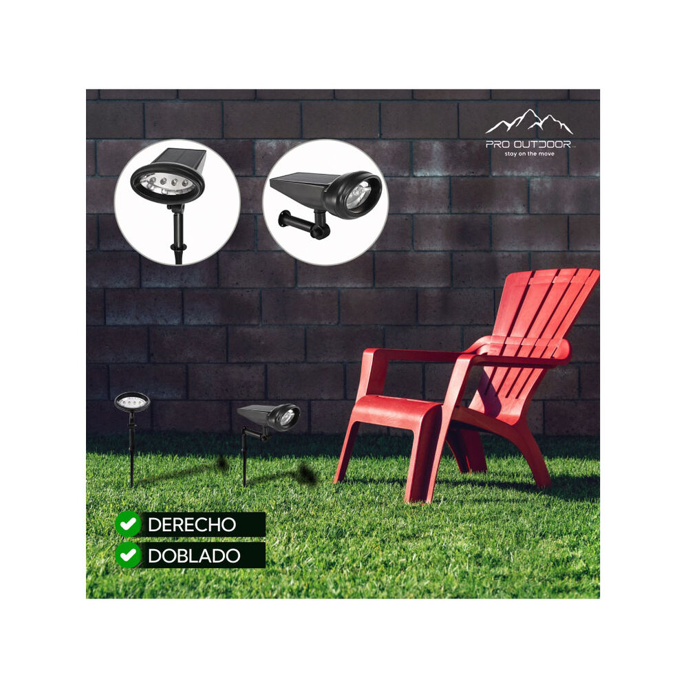 Foco Led Solar Contra Agua Estaca image number 7.0