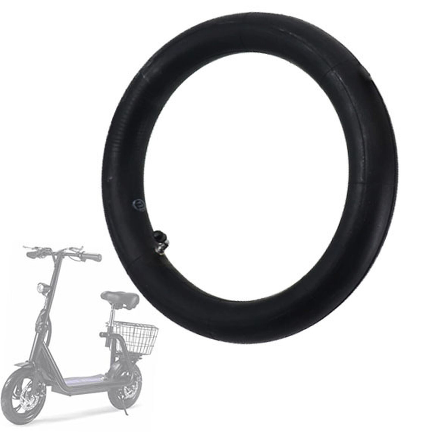 C&aacute;mara Scooter El&eacute;ctrico 12" 1/2 X 2.1/4 V&aacute;lvula Curva image number 0.0
