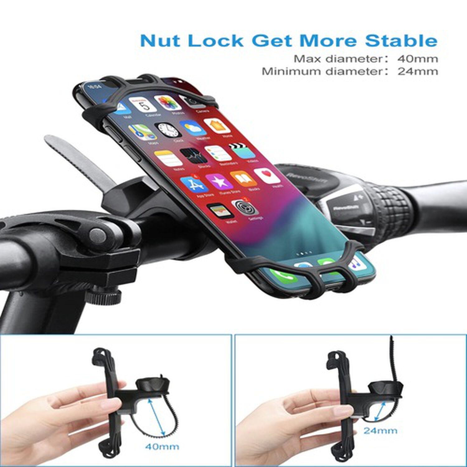 Soporte Base De Celular Para Bicicleta Giratorio Motocicleta Bici Ruta Deportiva Flexible image number 6.0