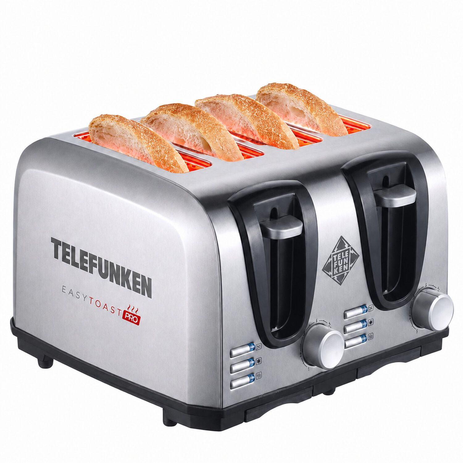Tostador El&eacute;ctrico Doble (4en1) Easy Toast Pro Inox 1450w image number 0.0