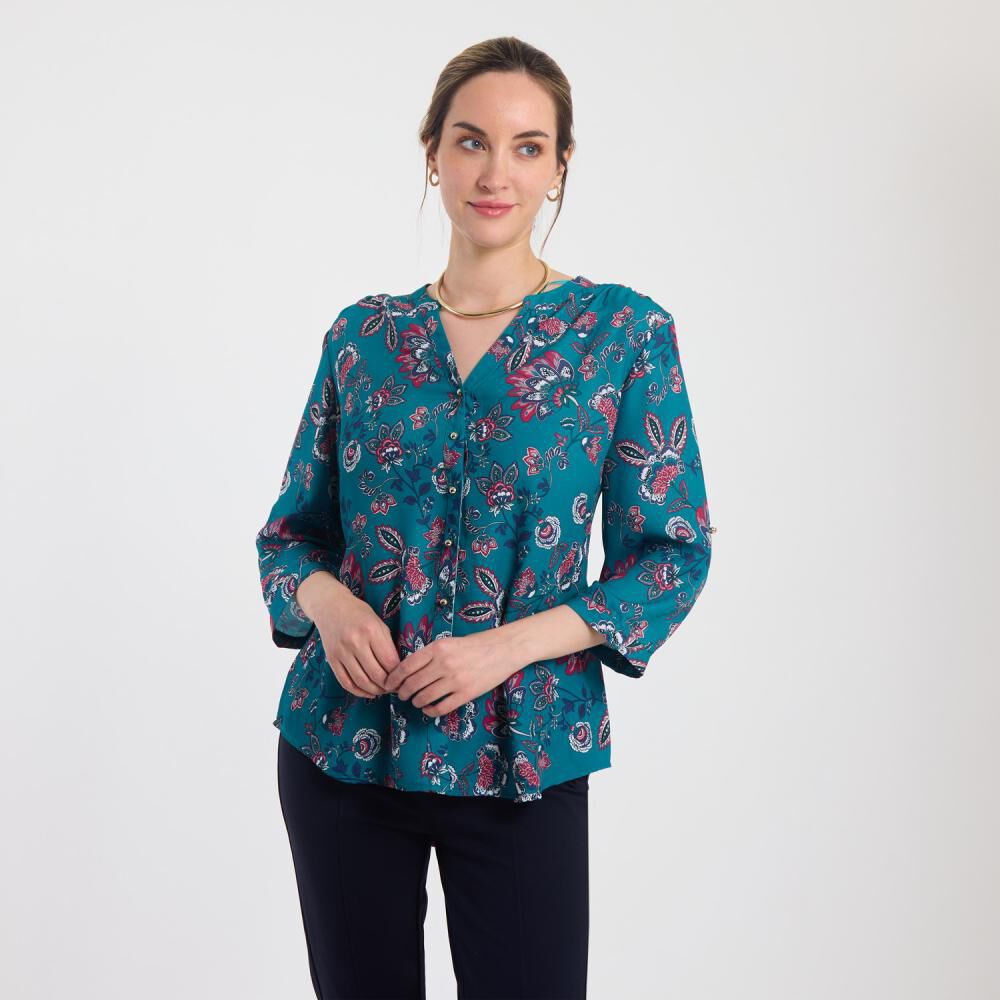 Blusa Camisera Manga Larga Mujer Lesage image number 0.0