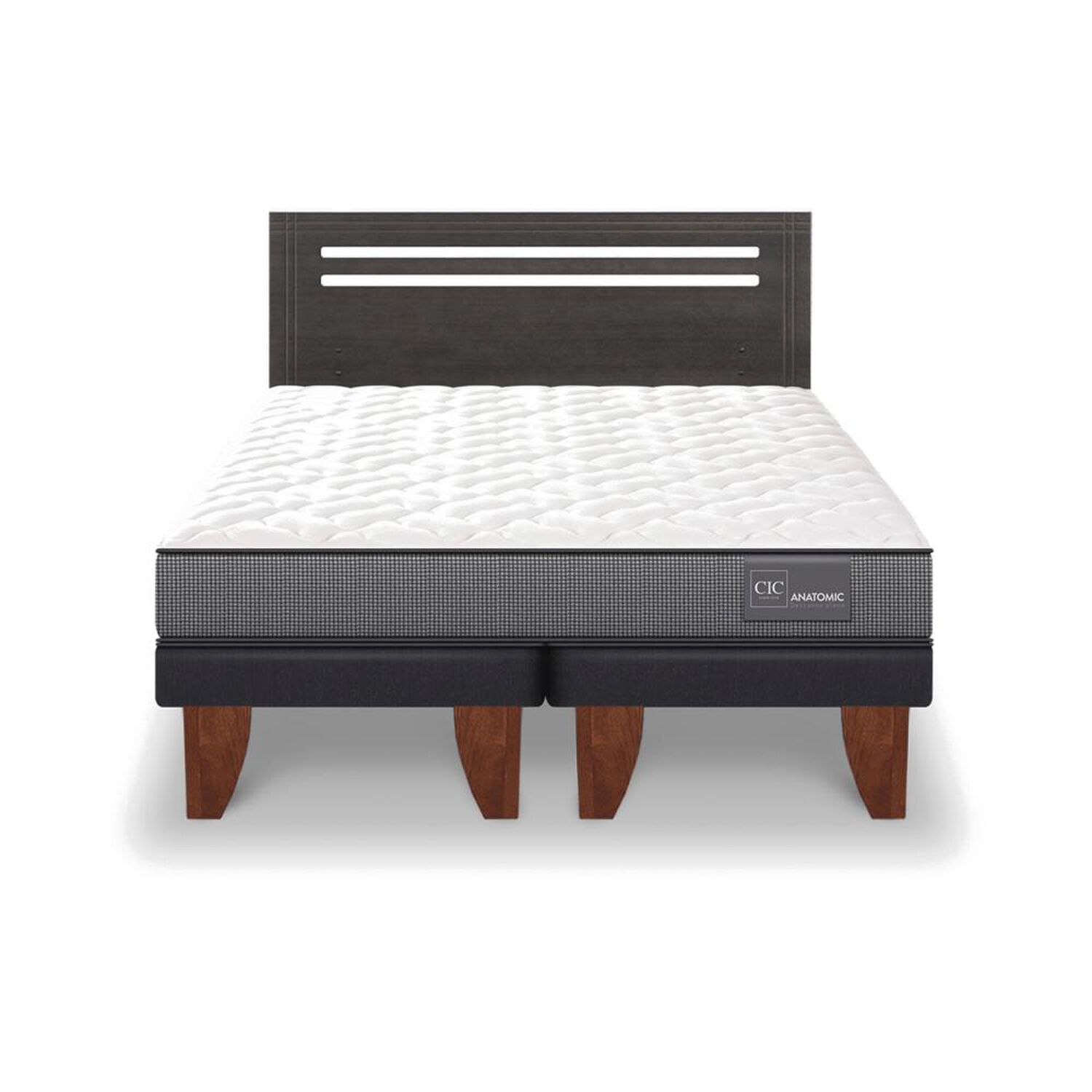 Cama Europea Cic Anatomic / 2 Plazas / Base Dividida + Respaldo image number 0.0