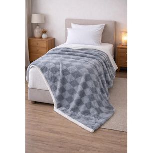 Frazada Sherpa Azhome Jacquard / 1.5 Plazas