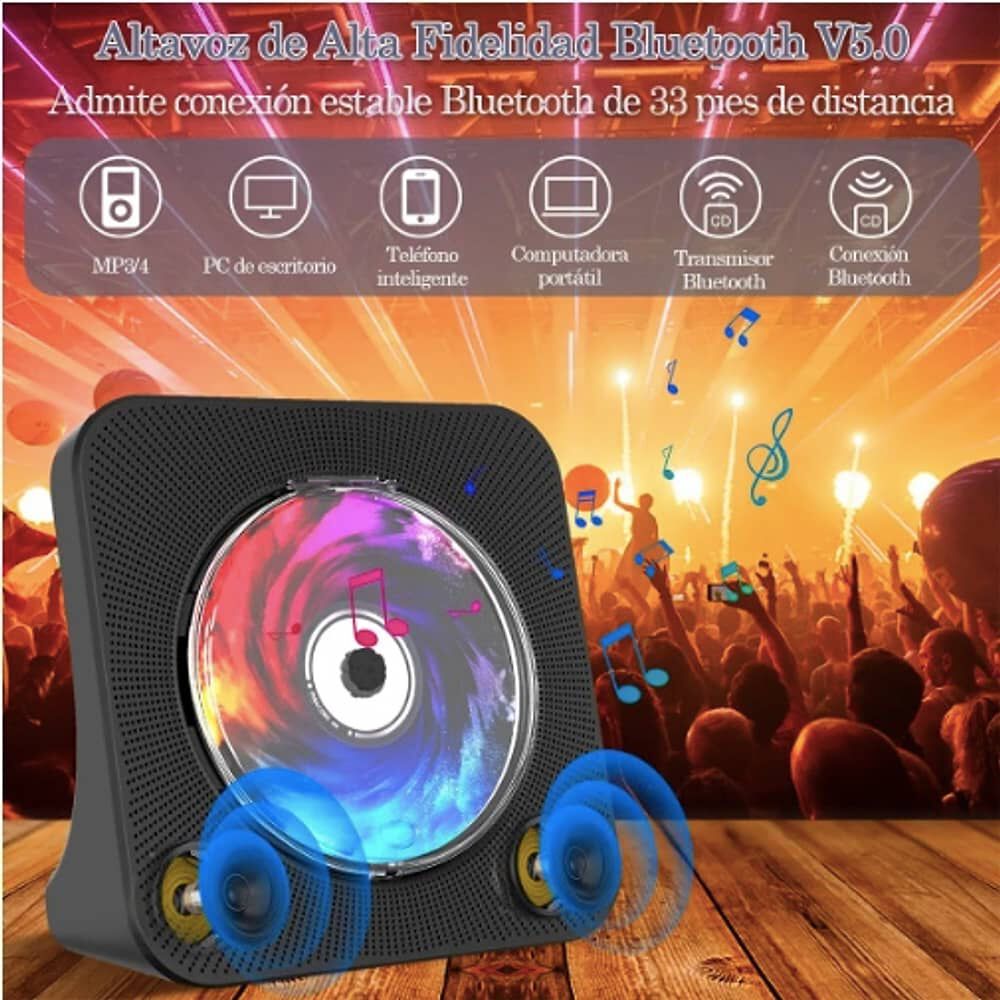 Reproductor Bluetooth De Cd Port&aacute;til image number 4.0