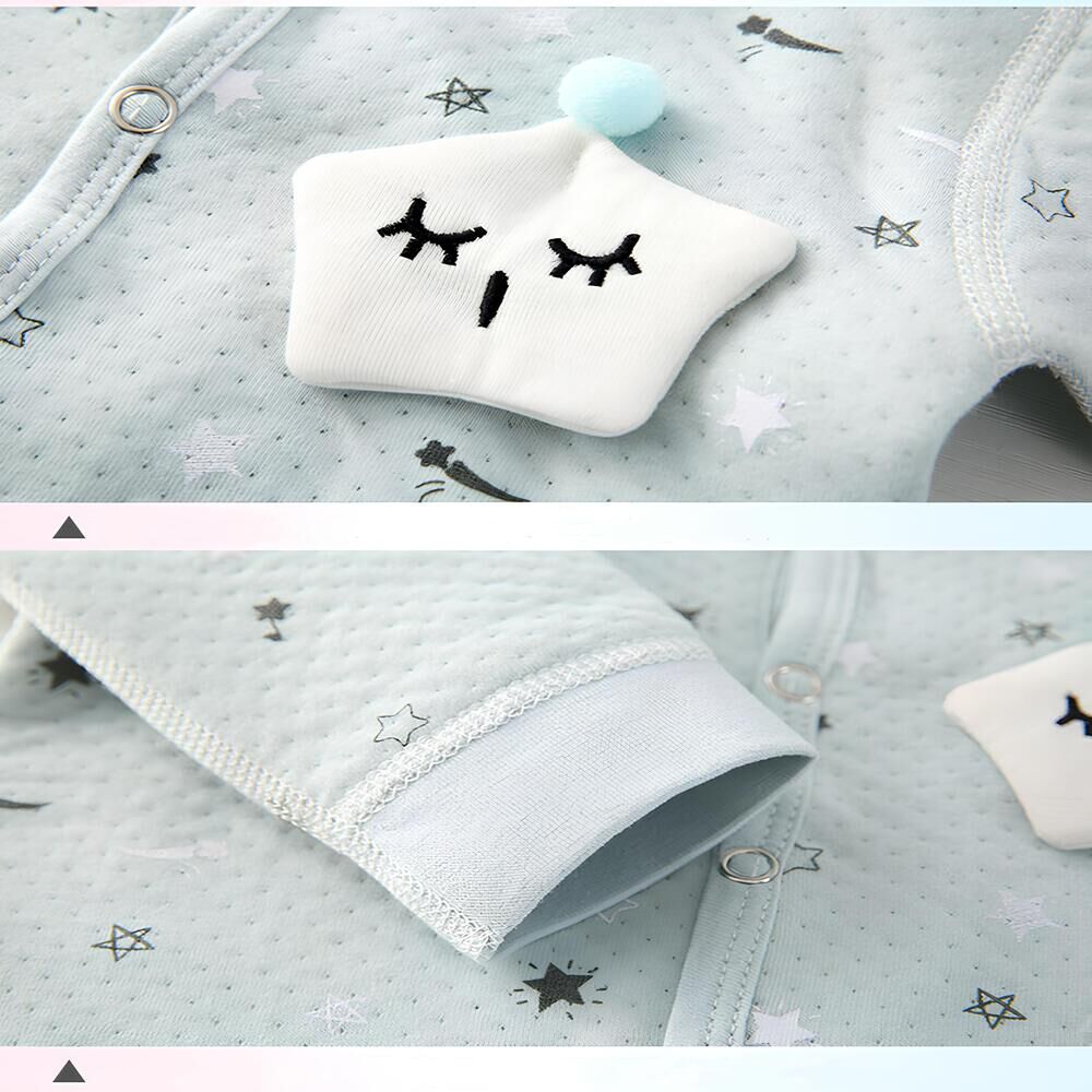 Pack Ajuar Beb&eacute; Ropa Algod&oacute;n 24 Piezas Celeste Lubabycas image number 2.0