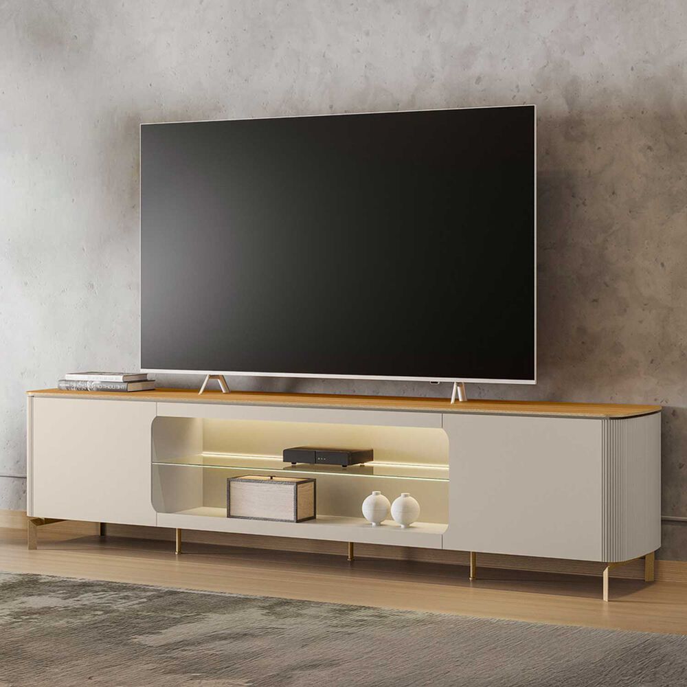 Rack Tv Montreux 85" 240x59x45 Con Luz Led image number 0.0