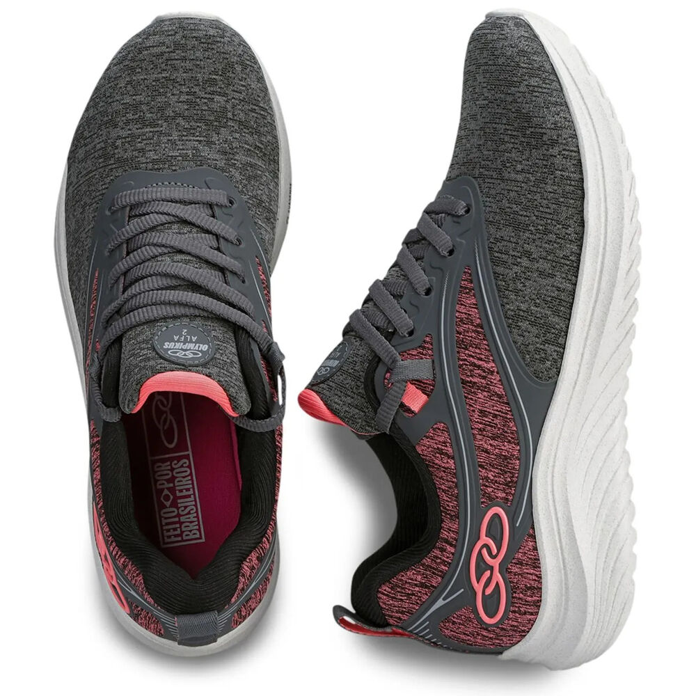 Zapatilla Mujer Alfa 2 Gris/rosado image number 2.0