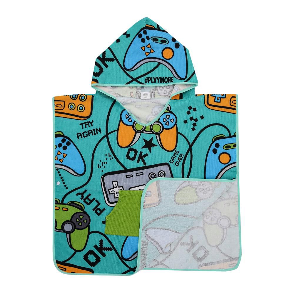 Toalla De Playa Capucha Casaideal Gamer24 / 75x150 Cm image number 3.0