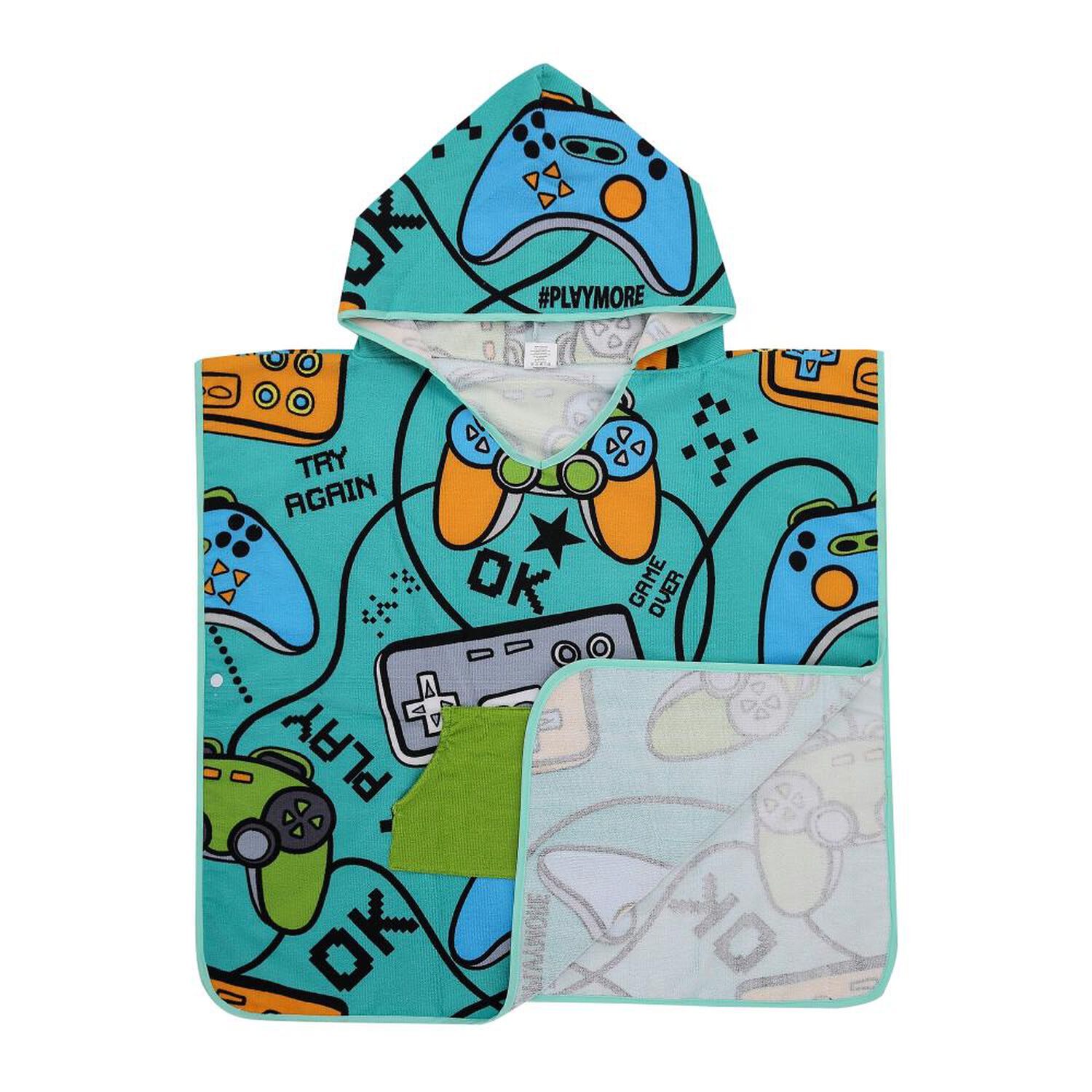 Toalla De Playa Capucha Casaideal Gamer24 / 75x150 Cm image number 3.0